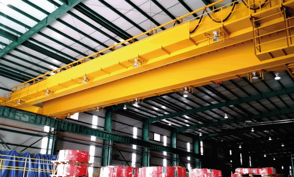Aplicaciones de grúas viajeras en la industria metalmecánica